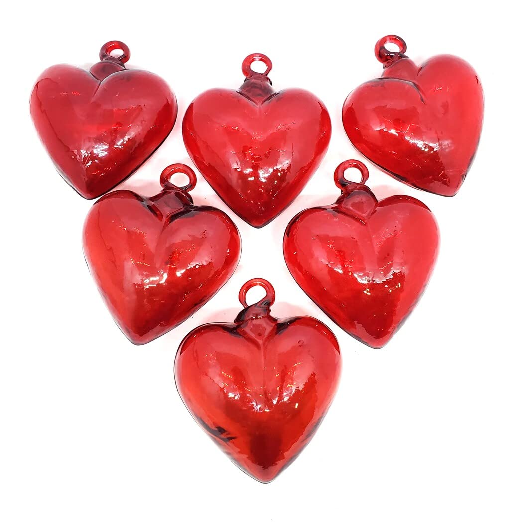 Amazon.com: MexHandcraft Red 3.5 inch Medium Hanging Glass